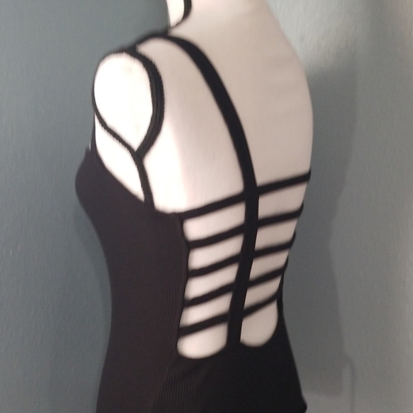 Express Strappy Ribbed Tank Bodysuit - Picture 6 of 8